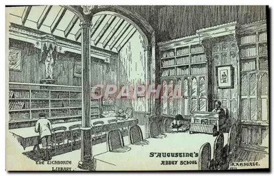 A biblioteca da St. Augustine's Abbey School — Ramsgate — 1922