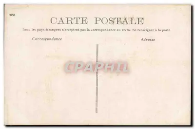 Carta postal — texto impresso — n° 3008 — Verso