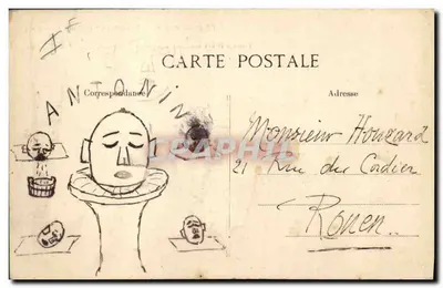Le Havre — La Marseillaise — Encouraçado de Escadra — Verso