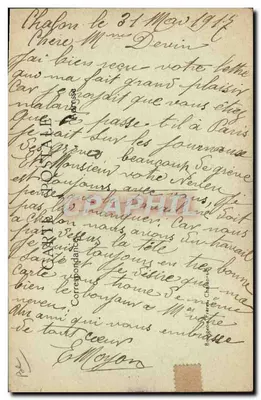 Le "Mangini" — Astilleros de Chalon-sur-Saône — Ed. Bourgeois Frères, Chalon-sur-Saône — Reverso