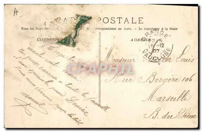 Oud Theater van Orange — Algemene Uitzicht van de Trapjes en de Berg — Fototypie E. Labouret, n°1813 — Achterkant