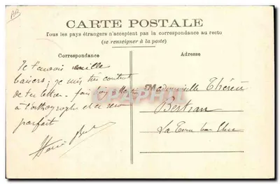 A Sarthoise — Traje de Cidade — Fototipia J. Bouveret, Le Mans — Verso
