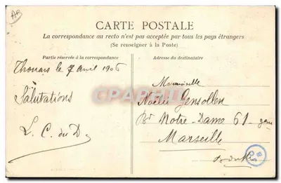 Kapstokken van Thouars — D-B. — Galanité, Caline, Tourangelle — Achterkant