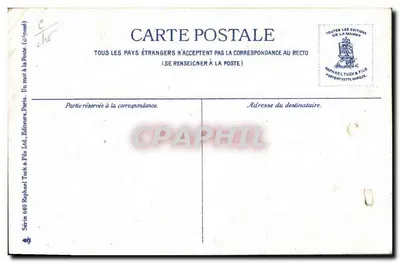 Les Suites d'une Désobéissance — bande dessinée de Benjamin Rabier — éditeur Raphael Tuck & Fils, série 640 — Verso