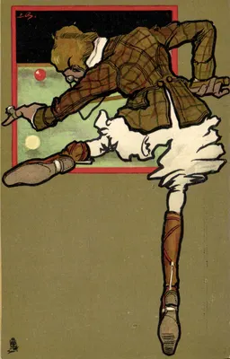 Dançarino de ballet — ilustração artística — J. V. A.