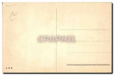 Dançarino de ballet — ilustração artística — J. V. A. — Verso