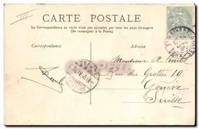 Saint-Maixent — Escola Militar de Infantaria — Sala de Reunião — Mlle Dupuy, editora, 33, rue Châlons, St-Maixent — Verso