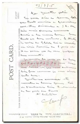 Criança em traje de oficial — Recruta — British Manufacture, No. 1253 — Verso