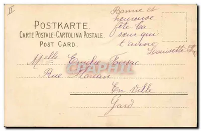 Gele bloemen bij een poort — Meissner Buch Leipzig — n°1207 — Achterkant