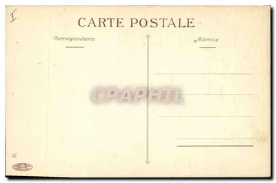 Íris — flor azul — Cartas-Postais de Marselha — Verso