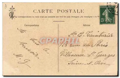 Um homem idoso e uma criança com um violino — As Canções de Botrel ilustradas por E. H. — n° 315 — Verso