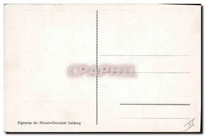 Casa natal de Mozart — Salzbourg — editor não visível — Verso