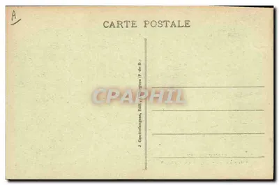 A Auvergne — Refeição em Família — J. Gouttefanges, Edit., P.-de-B. — Verso