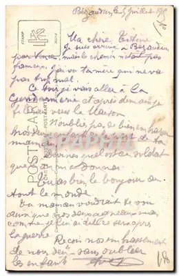 Soldado e mulher idosa — estúdio fotográfico — Verso