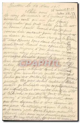 Soldats alpins taczące na samoloty — Wojna 1914 — L. C. H. Paris, nr 193 — Rewers