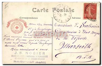 Soldado francês cumprimentando a Rainha das Belgas — desenho de Georges SCOTT, segundo a Illustration — n°56 — Verso