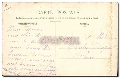 Hommage aux Sablaises — Louis Métais, Paryż — Nr 1057 — Rewers