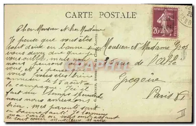 Dziewczyna w tradycyjnym stroju sablais — ryba na tata — wydawca Gantaut, Nantes, nr 12 — Rewers