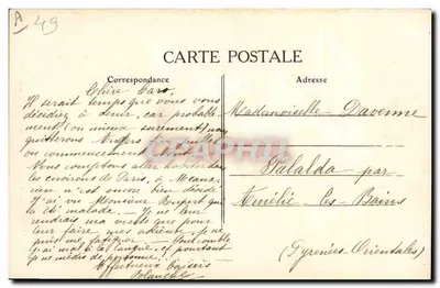 Angers - La Coiffe e Costume dell'Anjou — L. V., fot. — Verso