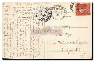 Uma Bela Angevine — A Coiffed'Anjou — L. V., Pbot. — Verso