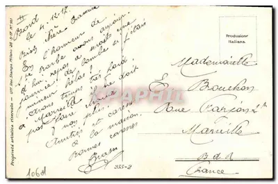 Jeune femme en uniforme marin — Marine Française — éditeur NANNI — Verso
