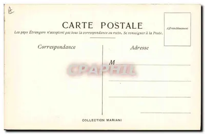 Erster Mann, erster Löwe, erste Flasche Mariani-Wein — Zeichnung von F. Cormon, Maler, Mitglied der Académie des Beaux-Arts — Rückseite