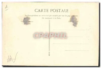 Przepływ Seiny — styczeń 1910 — Paryż — Rue Surcouf i Quai d'Orsay — Rewers