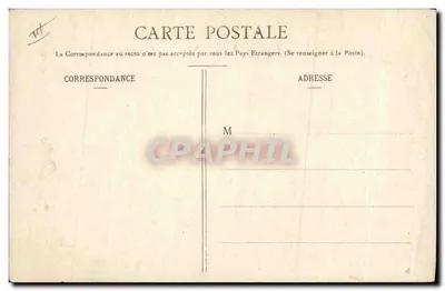 Château de Landifer — Salle à billard avec cheminée sculptée — éditeur P.S.M. — Achterkant