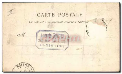 Trianon — Sala bilardowa Napoleona I — Héliotypie E. Le Deley, Paryż — Rewers
