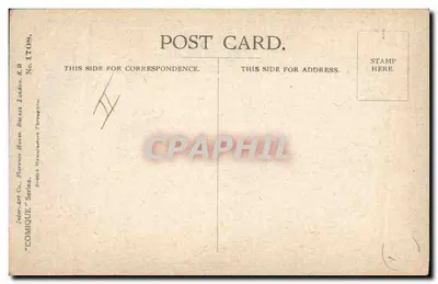Bilhete postal antigo Fantasia Ilustrador Crianças Donald Mc Gill — Verso