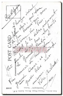Menina rezando — com cachorro — editor Inter-Art Co. n°2163 — Verso