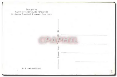 Flores de goldenrod — editor Comité National de l'Enfance, n°2 — Verso