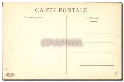 Íris — flor azul com botão — Cartes Heita Dresseille — Verso