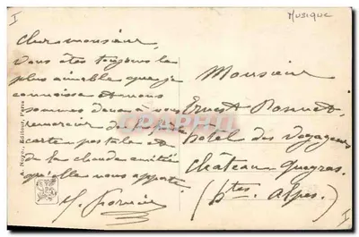 Młode kobiety przy fortepianie — salon 1911 — L. Gros — wydawca J.A.N. Paryż, nr 668 — Rewers