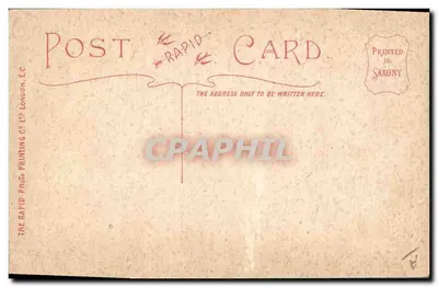 Pani Dora Barton — z lyre — wydawca The Rapid Photo Printing Co. Ltd. Londyn, nr 2272 — Rewers