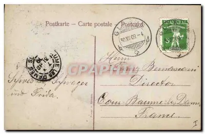 Dois crianças com porcos — Glückliches Neujahr — editor não visível, n° de série 3561 — Verso