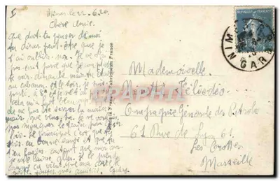 Porta-Bonheur — motivos animais e amorosos — Editor E.C. n°13 — Verso