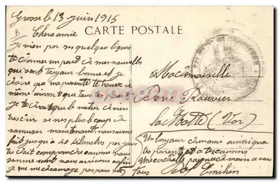 Chasseurs Alpins — Em marcha nas neves — Sauvaigo e Munier, Nice — Verso