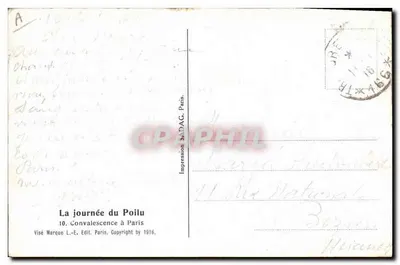 O dia do soldado — 10. Convalescência em Paris — editor L.-E. Paris — Verso
