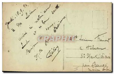 Les Amcureux Sarthois — Imp. Phot A Dolbeau, Le Mans, n°7 — Achterkant