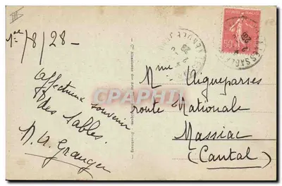 Les Sables d'Olonne - Sablaise com sua boneca — editor: Cie Alsacienne des Arts Photographiques, n° 157 — Verso