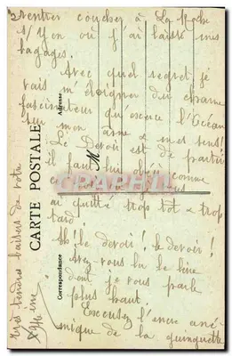 Duas mulheres sorridentes em um jumento — Coleção Lucien Amaud, Les Sables-d'Olonne, n°1188 — Verso