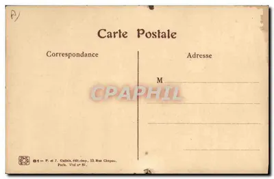 Caricature d'un officier — avant la bataille de la Marne — éditeur Hansi — Verso