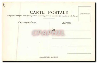 Busto de mulher e homem em traje — desenho publicitário para o Album Mariani — desenho de José Frappa — Verso