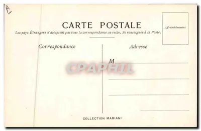 Zeichnung von Paul AVRIL — für das Album Mariani — Sammlung Mariani — Rückseite