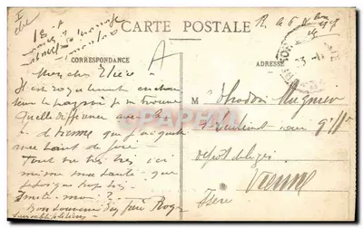 Creil (Oise) — Spalone domy przez Niemców, Rue Gambetta — wydawca — Rewers
