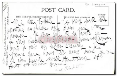 Três crianças em uniforme — soldado, criança e marinheiro — editor Inter-Art Co. n°1216 — Verso