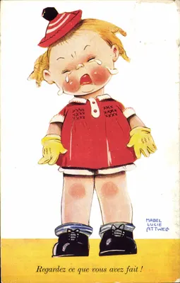 Bebê chorando — ilustração — Mabel Lucie Attwell