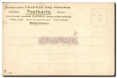 Bukiet pivoine — rysunek podpisany C.r. Pivers — wydawca S.1882 — Rewers