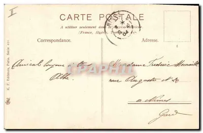 Flores de papoulas — edição K. F. Editores, Paris, Série 631 — Verso